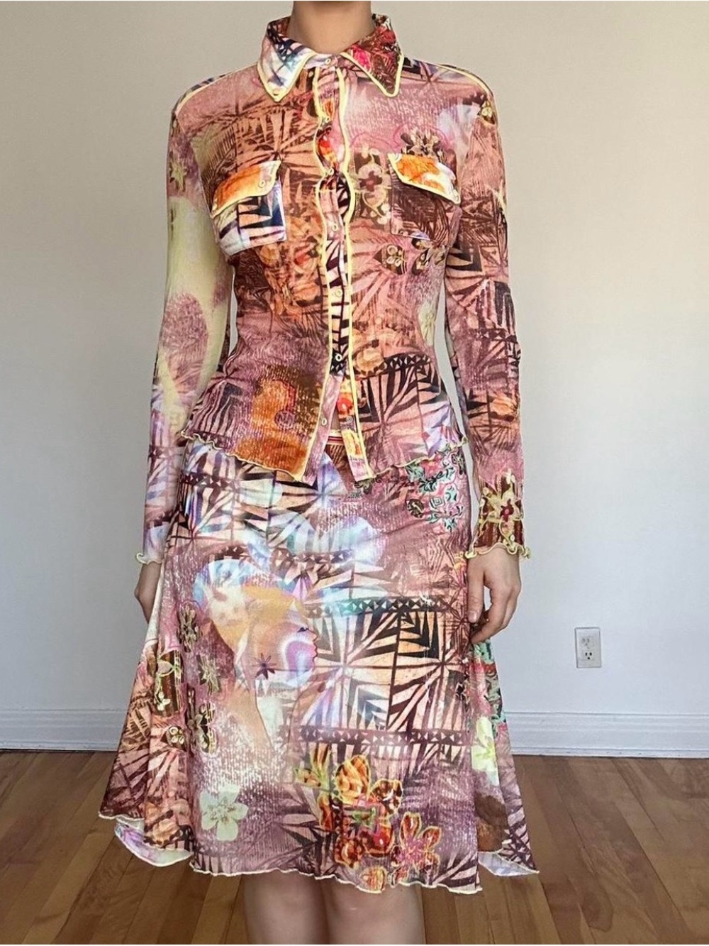 Printed mesh set
